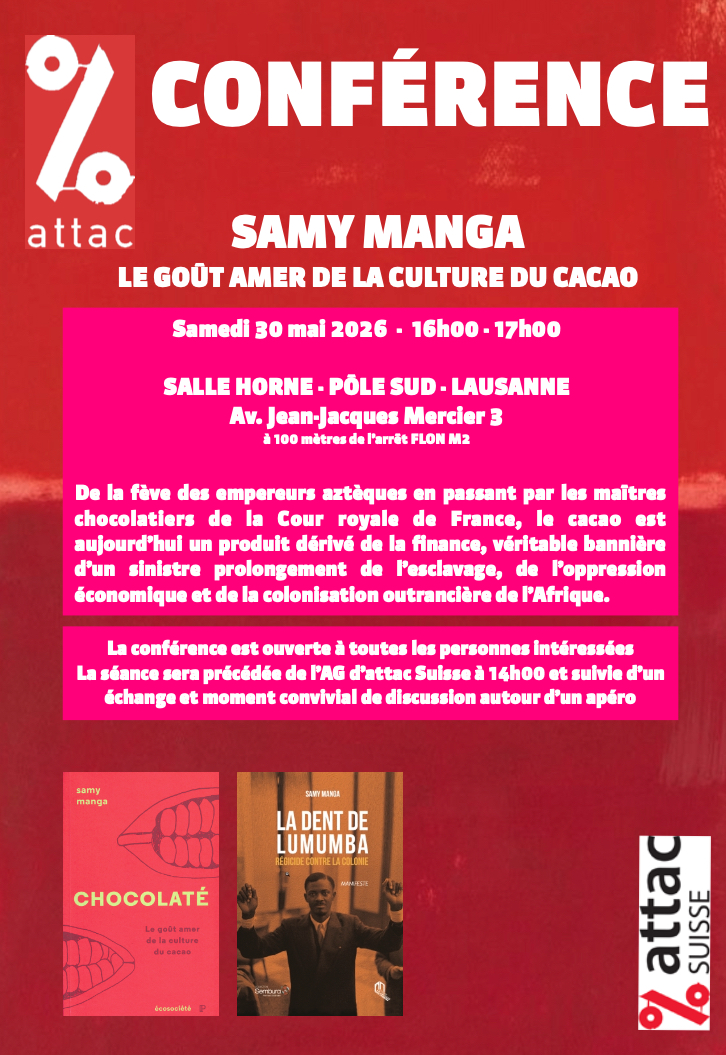Conférence : « conséquences de la croissance des plantations de cacao en Afrique »